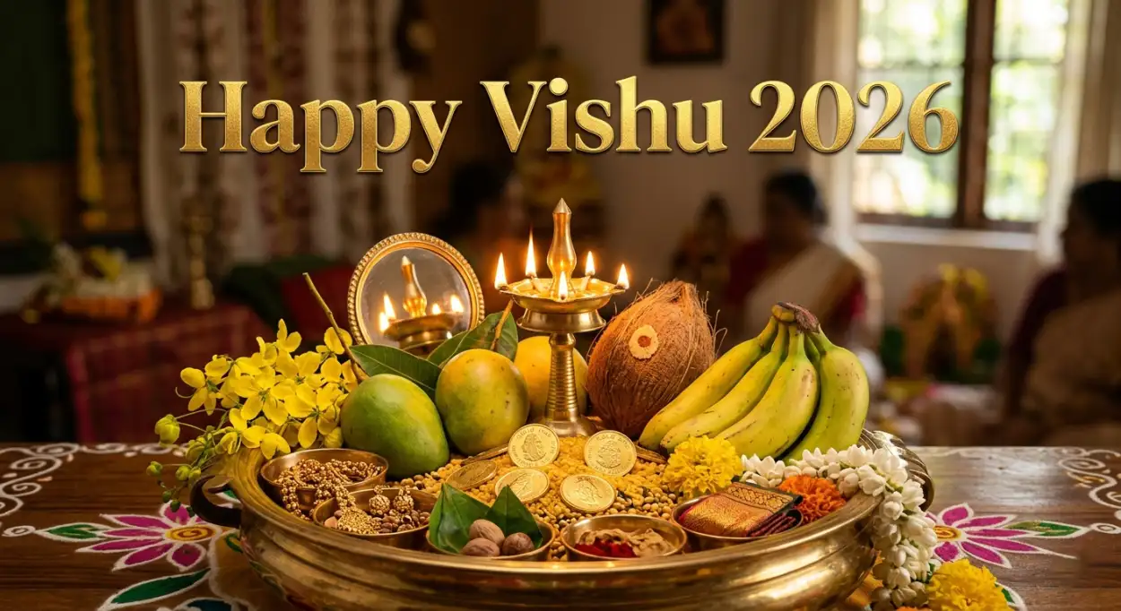 Free Download Happy Vishu 2026 Wishes Images With Quotes - High Quality Happy Vishu 2026 Wishes Image