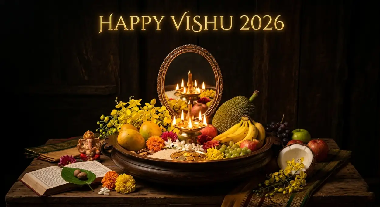 Free Download Happy Vishu 2026 Wishes Long Messages For Friends And Loved Ones - High Quality Happy Vishu 2026 Wishes Image