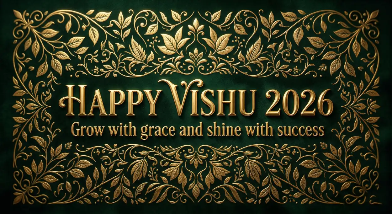 Free Download Happy Vishu 2026 Wishes Message For Family And Relatives In English - High Quality Happy Vishu 2026 Wishes Image
