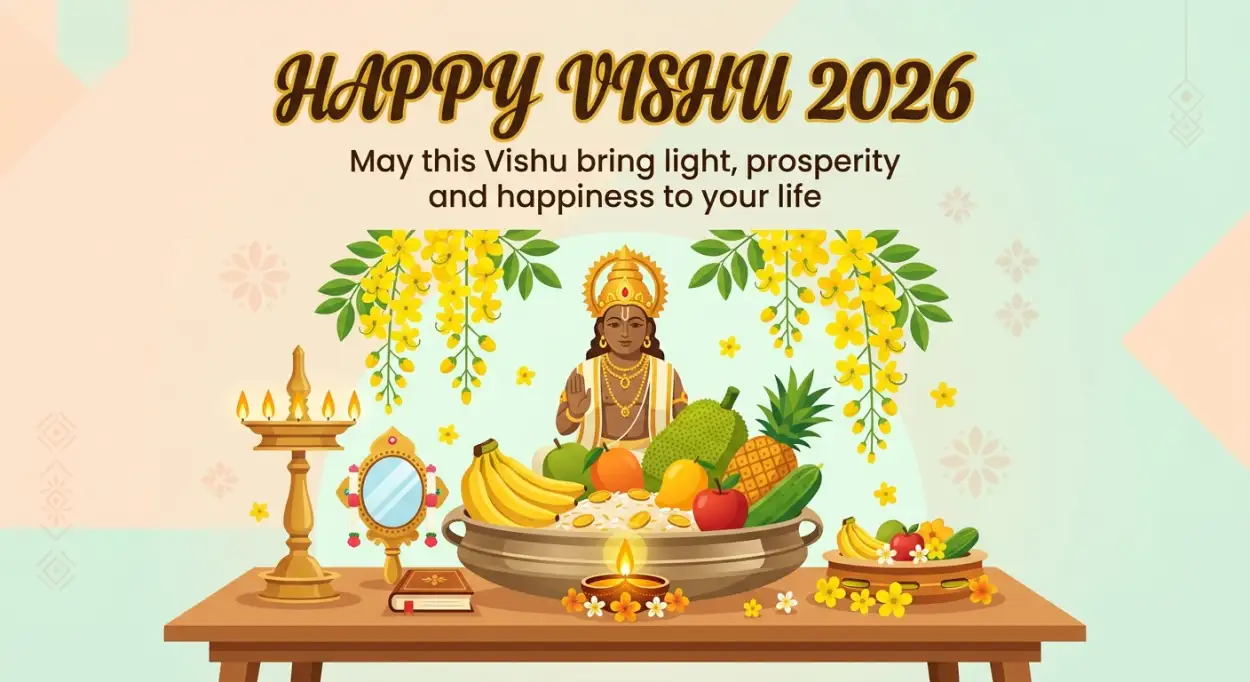 Free Download Happy Vishu 2026 Wishes Pngmagic Style Images - High Quality Happy Vishu 2026 Wishes Transparent PNG