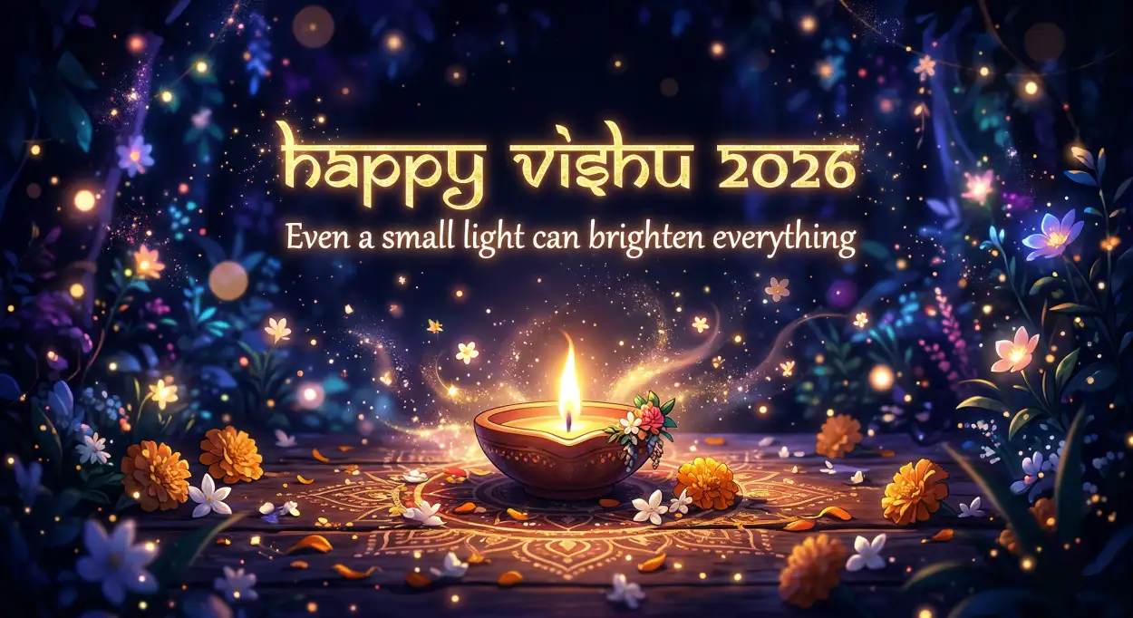 Free Download Happy Vishu 2026 Wishes Quotes For Whatsapp Status - High Quality Happy Vishu 2026 Wishes Image