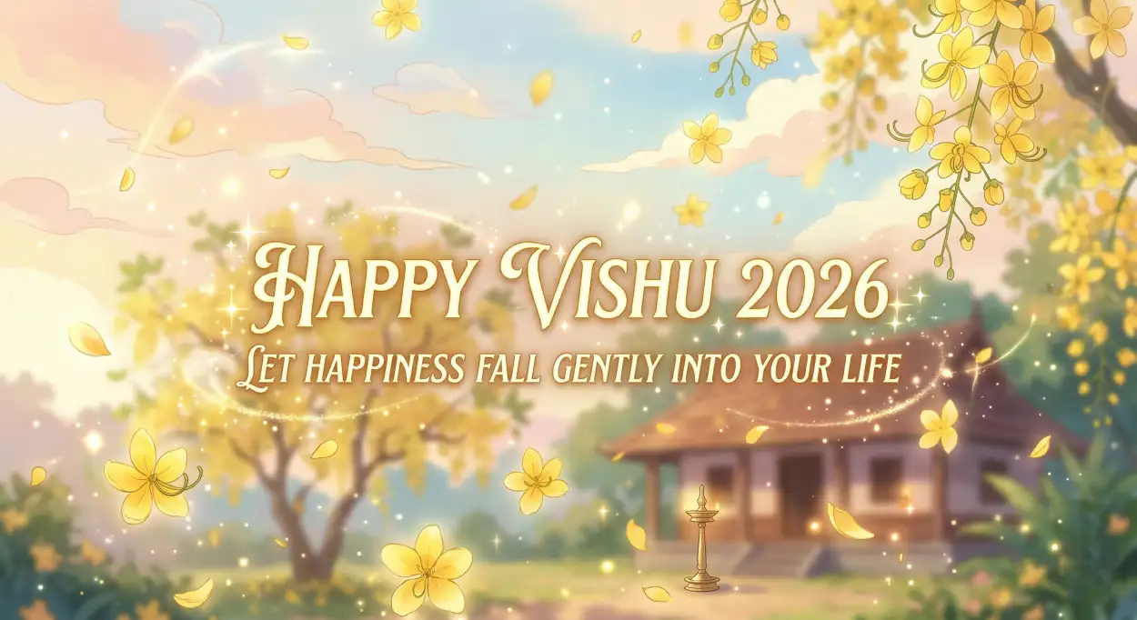 Free Download Happy Vishu 2026 Wishes Unique Quotes Collection - High Quality Happy Vishu 2026 Wishes Image