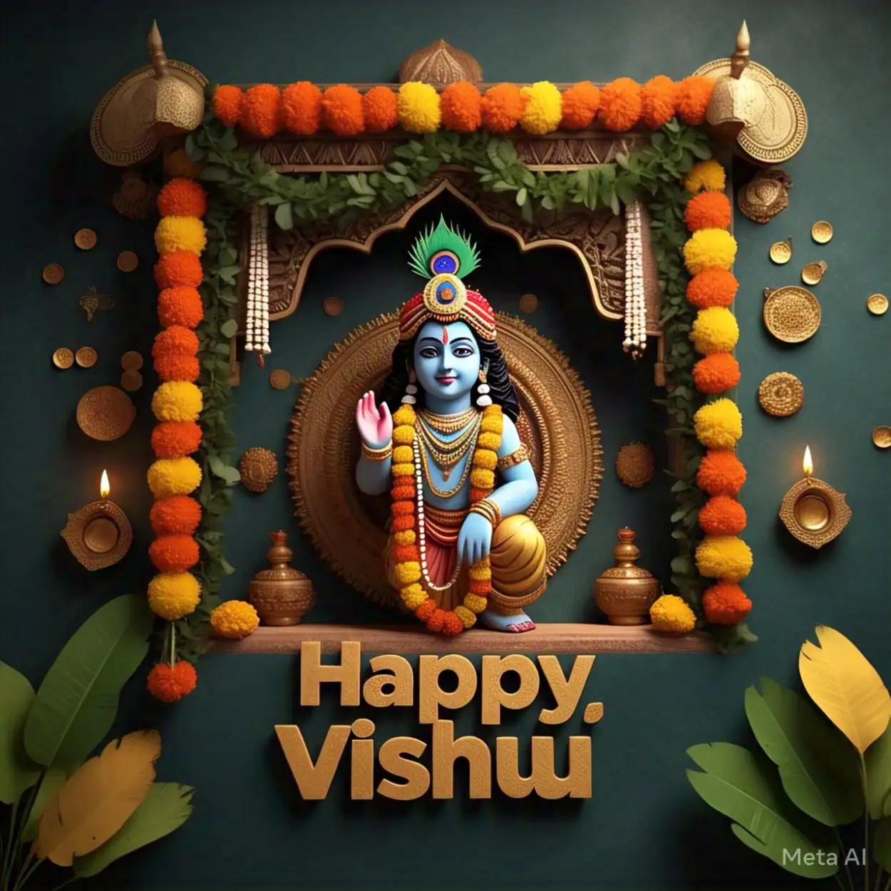 Happy Vishu Sticker For Whatsapp - Royalty Free Happy Vishu Image | Pngmagic Free Download Happy Vishu Sticker For Whatsapp - High Quality Happy Vishu Background