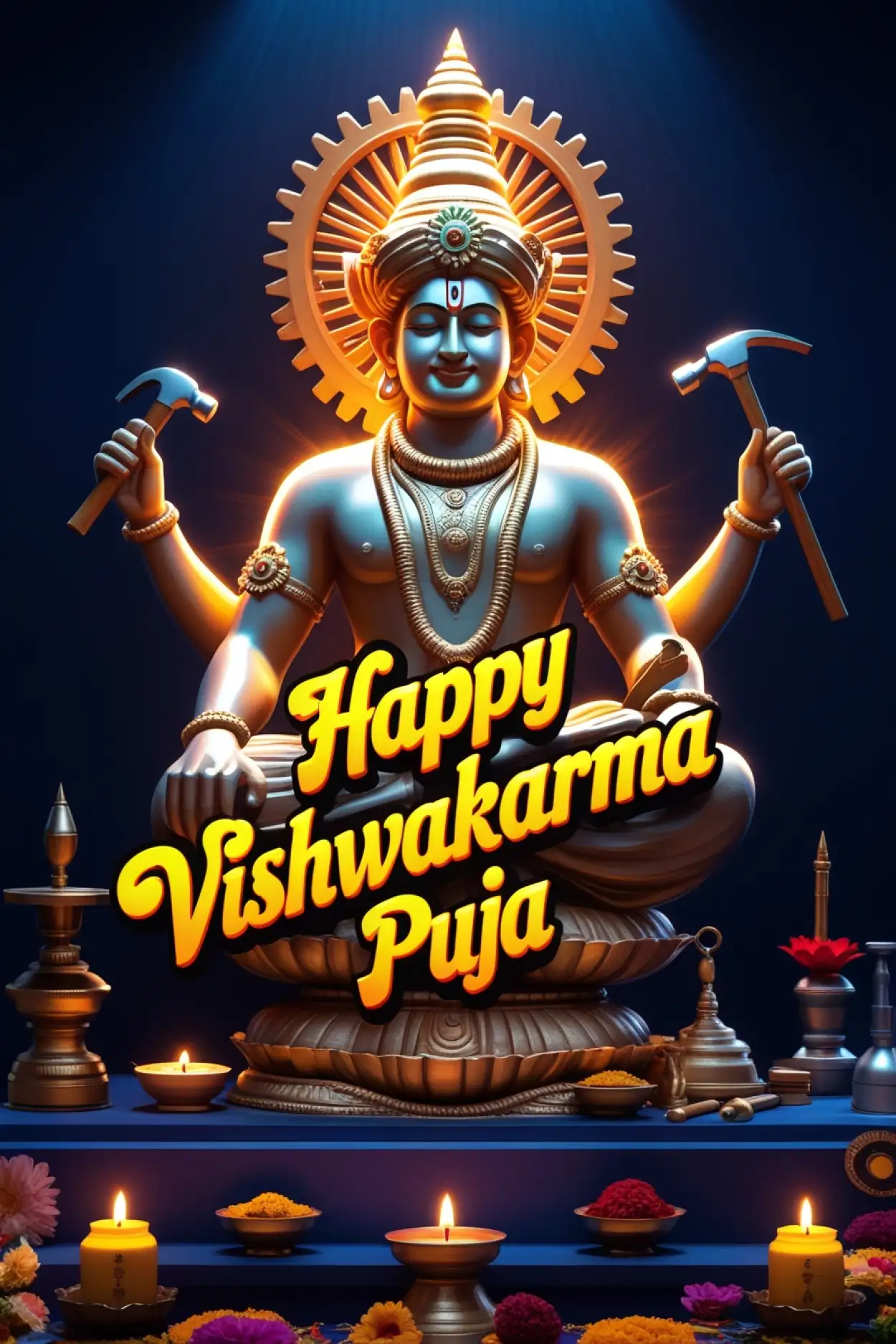 Free Download Happy Vishwakarma Puja Status Video - High Quality Happy Vishwakarma Puja Background