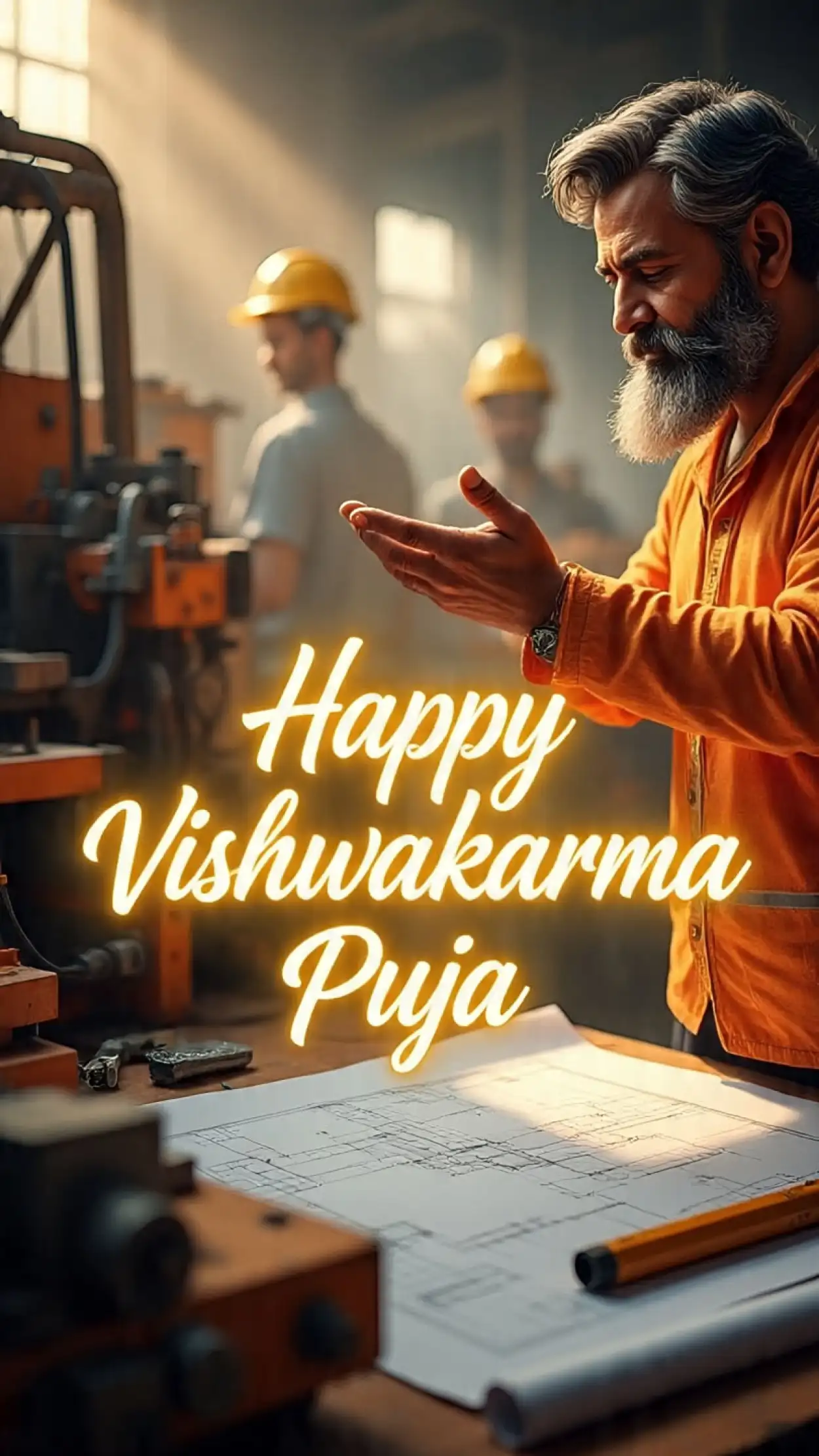 Free Download Happy Vishwakarma Puja Wishes For Friends - High Quality Happy Vishwakarma Puja Wishes Background