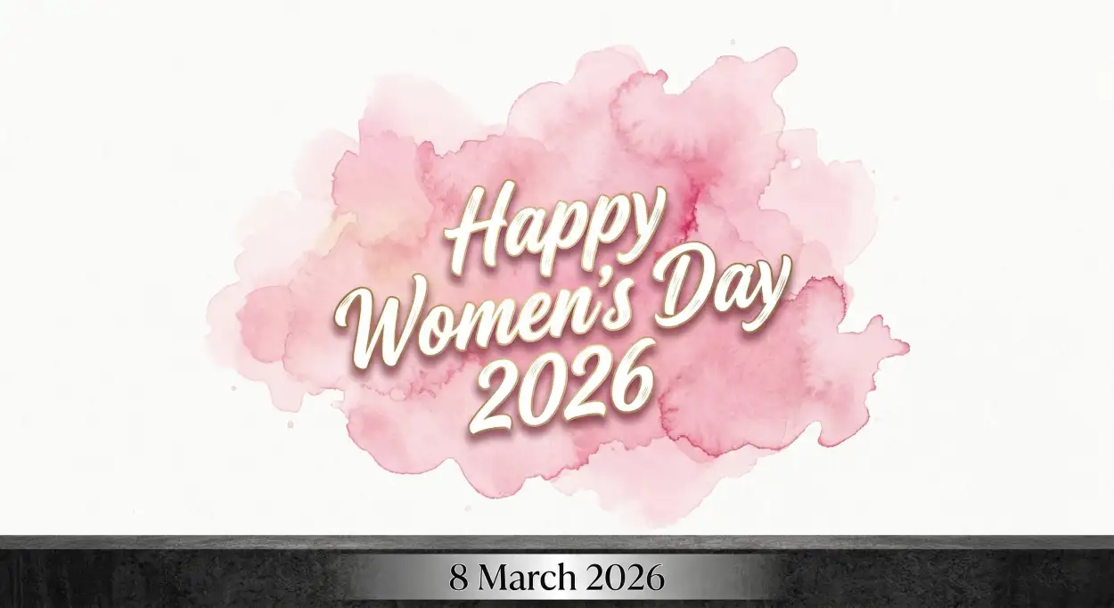 happy womens day wishes card design