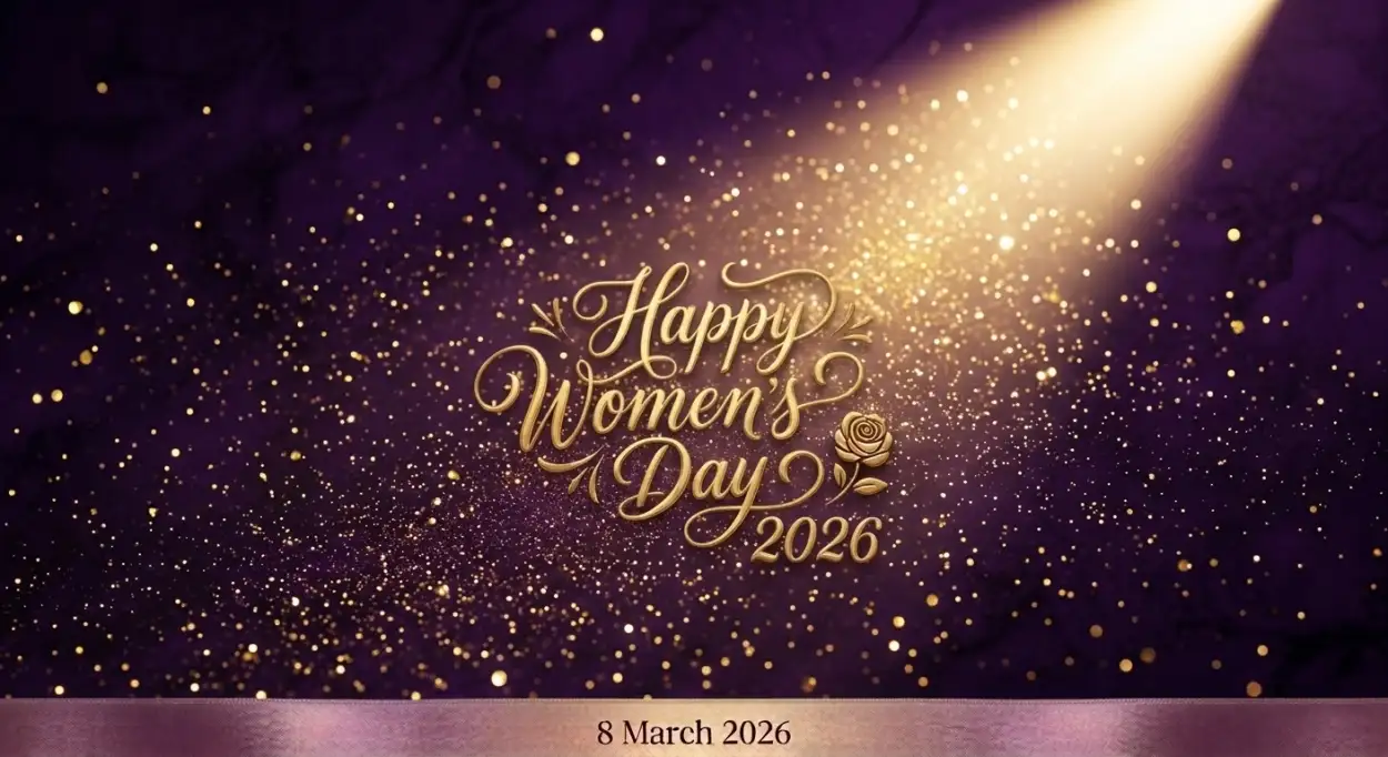 Free Download Happy Womens Day Wishes Typography Poster Design - High Quality Happy Womens Day Wishes Image