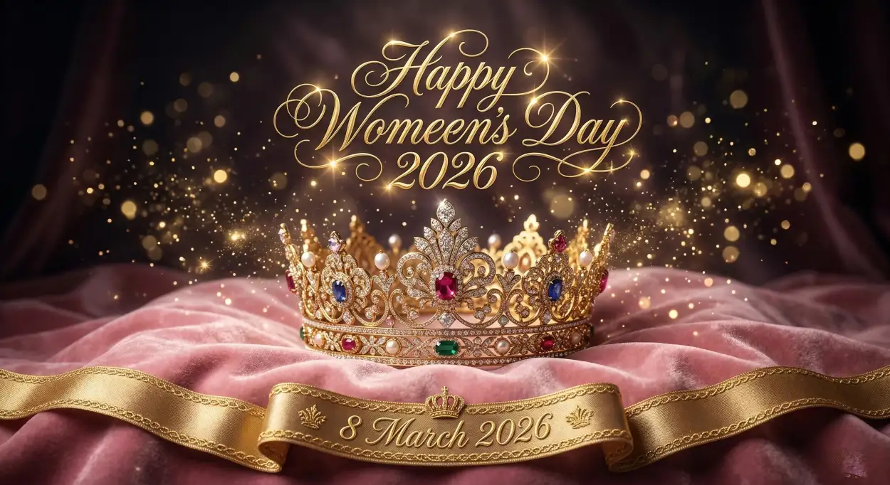 happy womens day wishes vector design