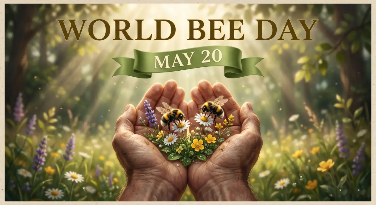 Free Download Happy World Bee Day 2026 Images Free Download - High Quality World Bee Day 2026 Image