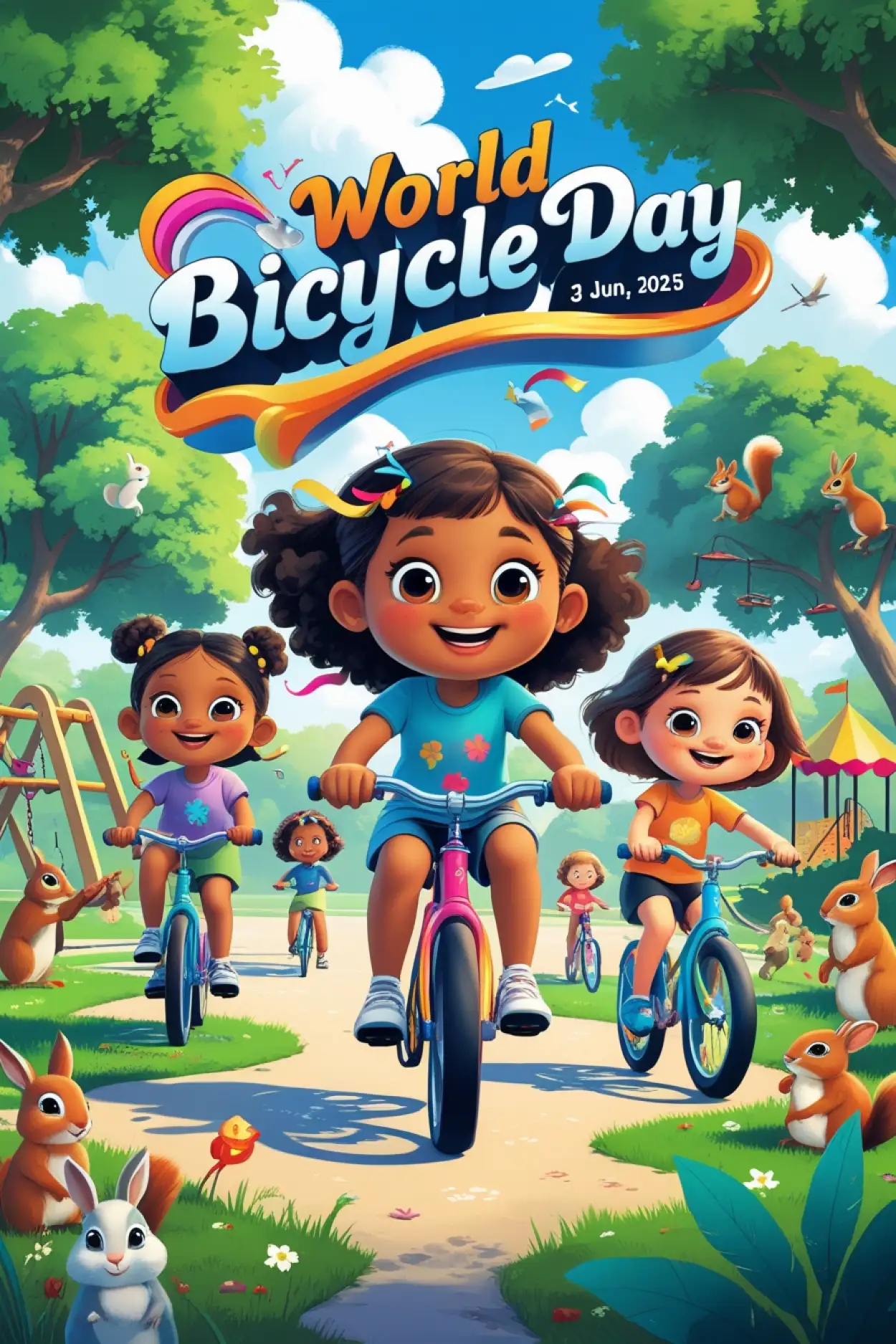 Happy World Bicycle Day Hd Wallpaper - Royalty Free World Bicycle Day Image | Pngmagic Free Download Happy World Bicycle Day Hd Wallpaper - High Quality World Bicycle Day Background