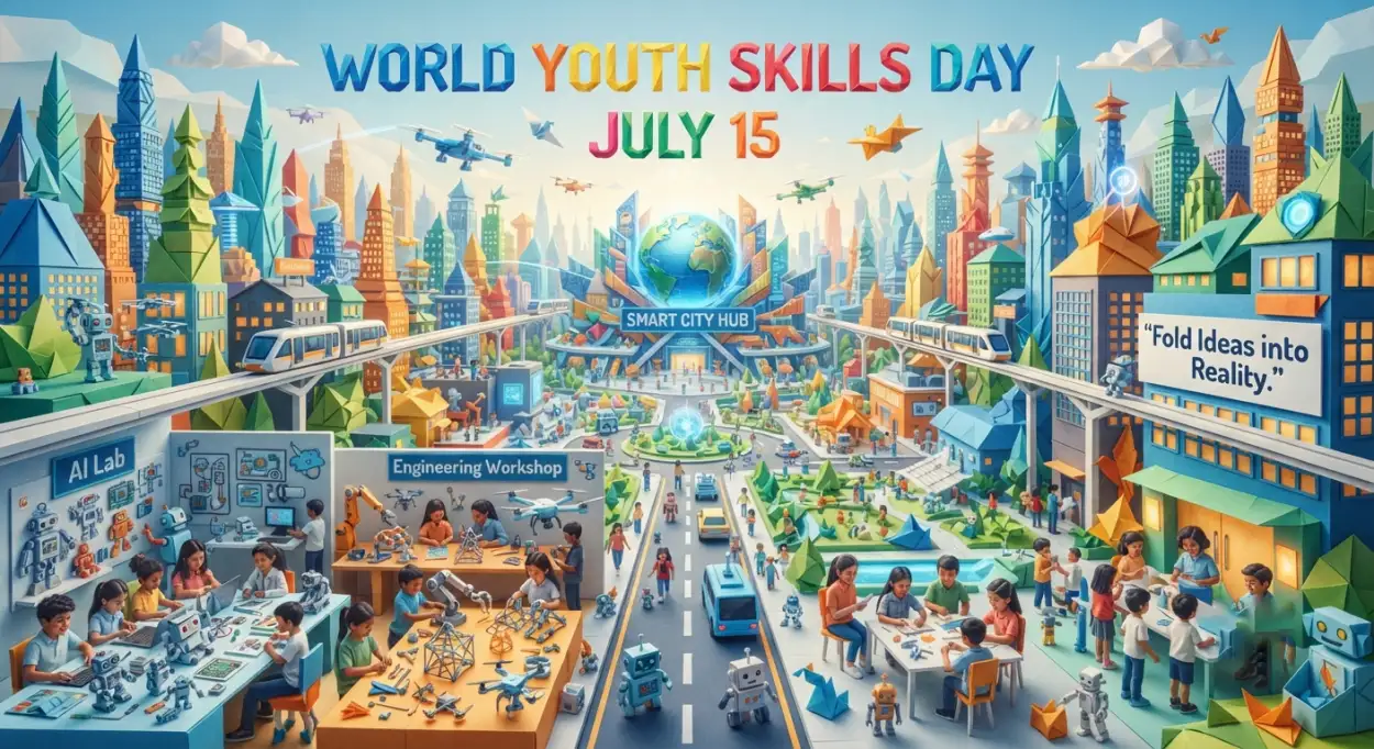 Free Download Happy World Youth Skills Day 2026 Banner - High Quality World Youth Skills Day 2026 Banner Image