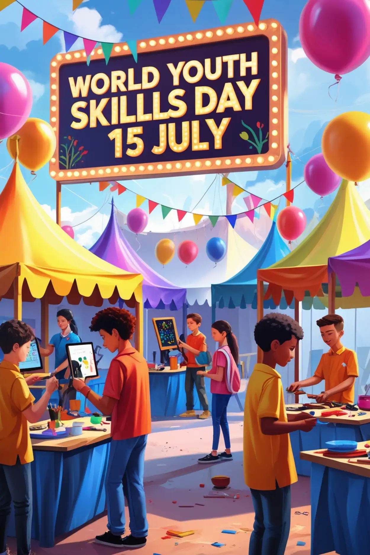 Happy World Youth Skills Day Image Download - Royalty Free World Youth Skills Day Image | Pngmagic Free Download Happy World Youth Skills Day Image Download - High Quality World Youth Skills Day Background