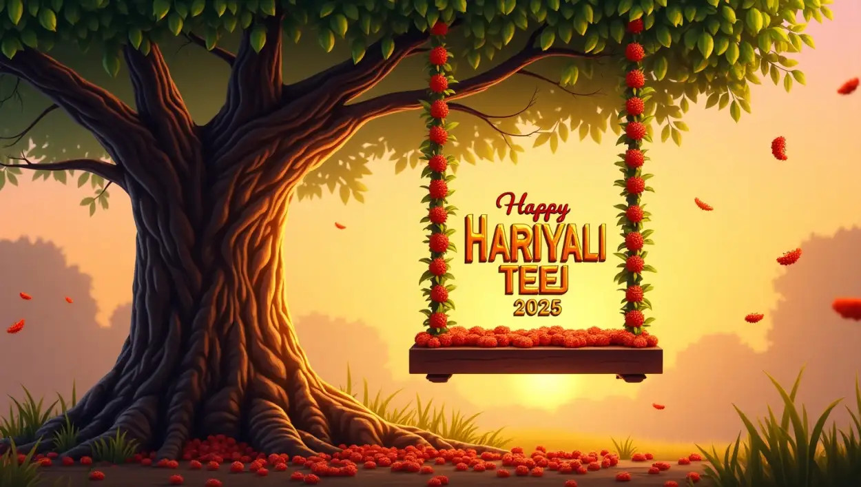 hariyali teej 2025 image for facebook share