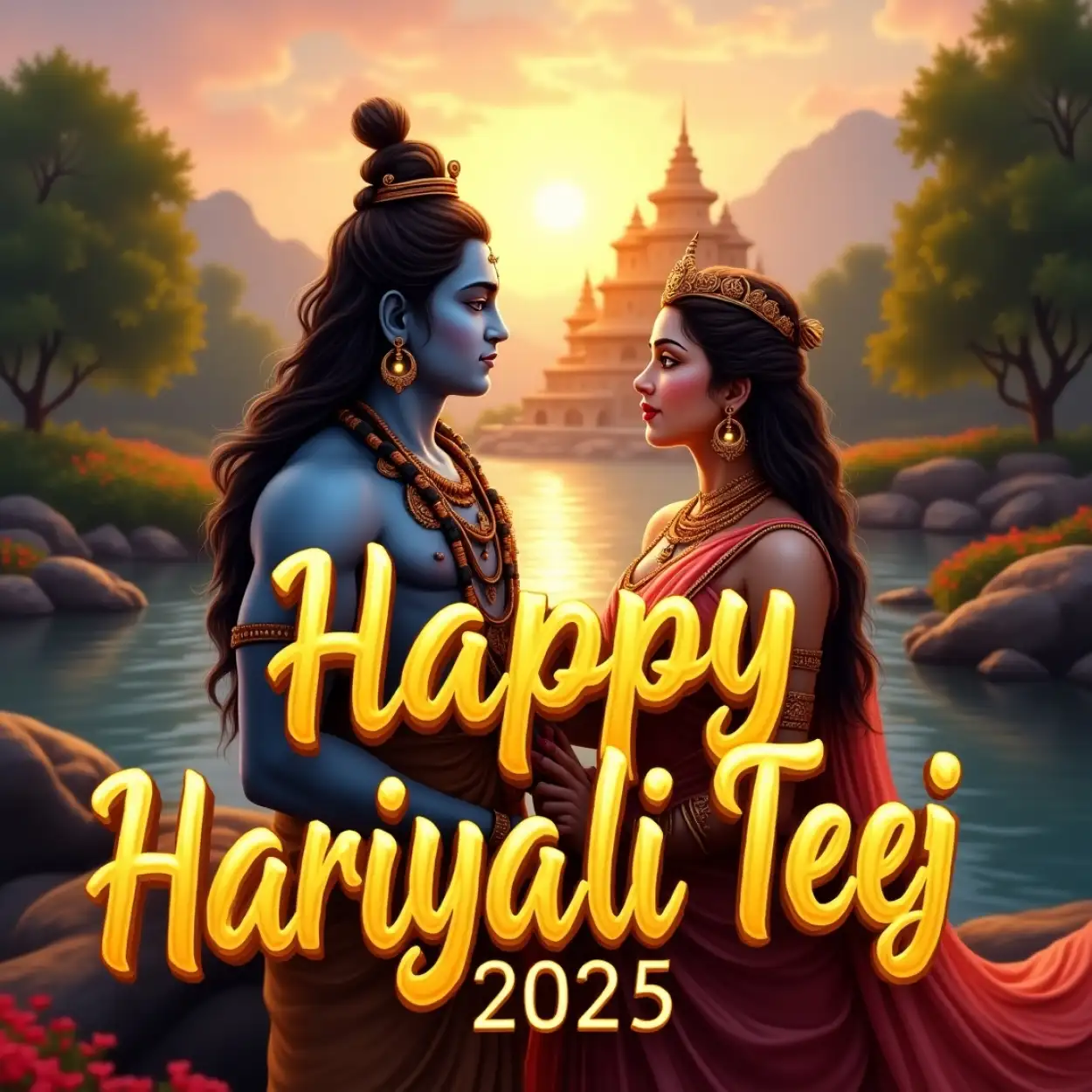 hariyali teej banner for status video