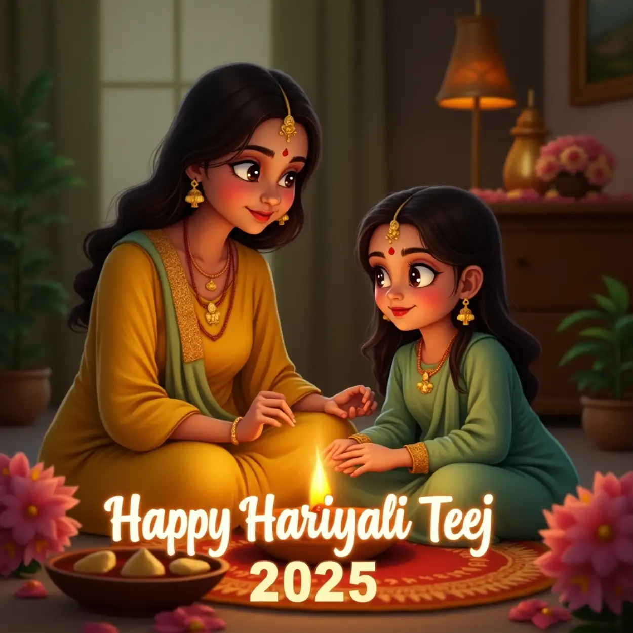 hariyali teej ki hardik shubhkamnaye