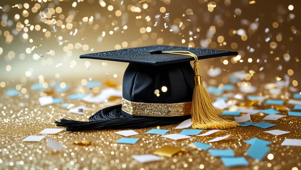 HD graduation cap background for editing