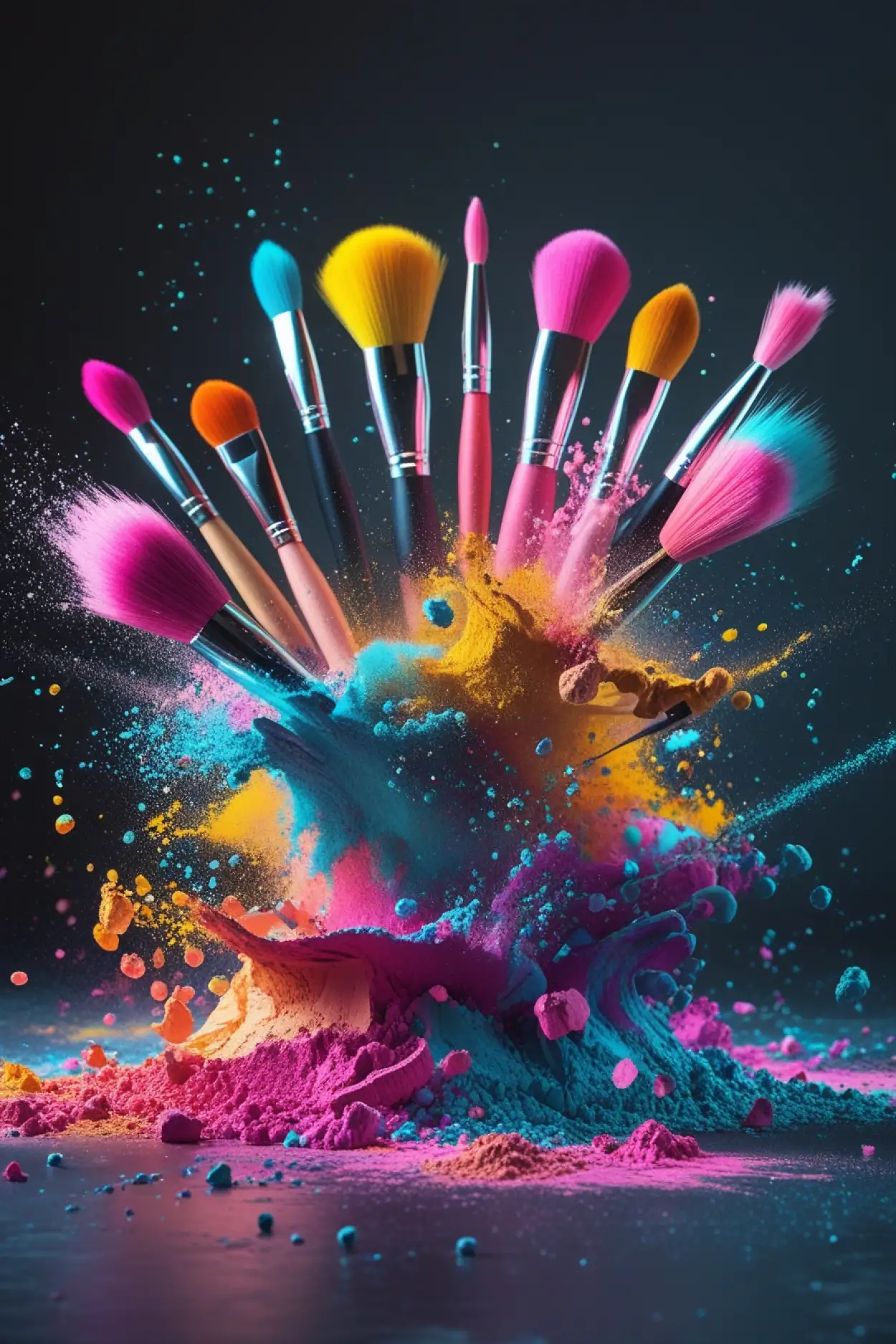 HD makeup product display background