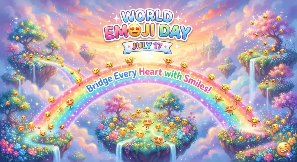 Free Download Heart Emojis For World Emoji Day - High Quality World Emoji Day 2026 Image