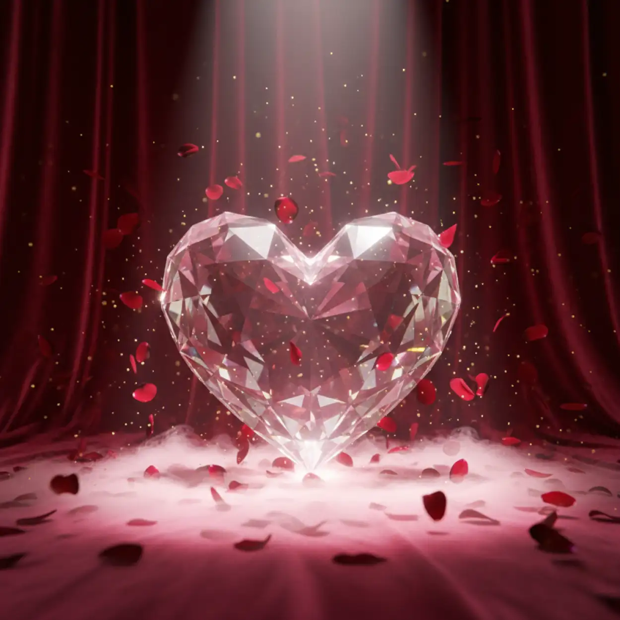heart sparkle valentines day background design
