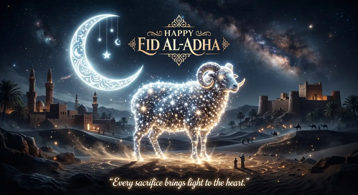 Free Download Heart Touching Happy Eid Al Adha Quotes - High Quality Happy Eid Al Adha With Quotes Image