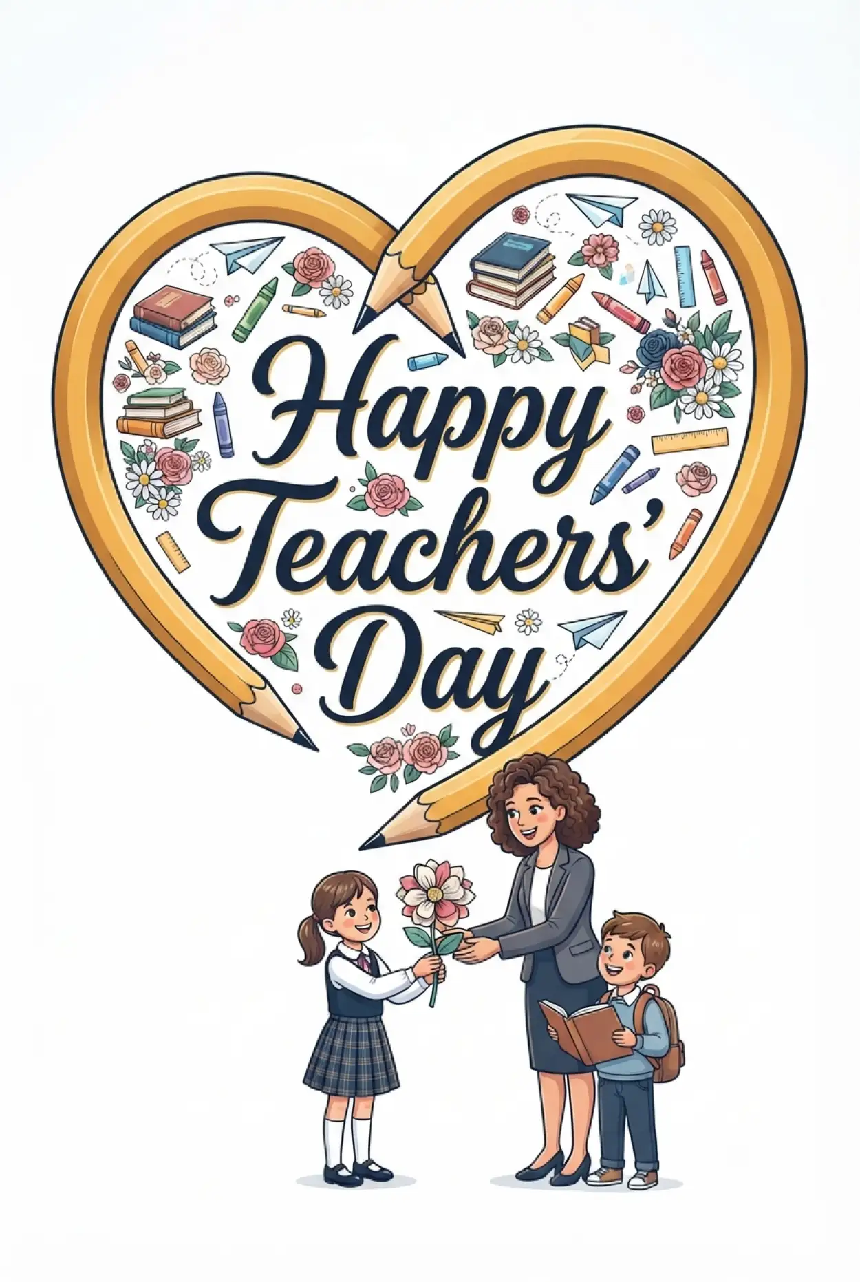 Free Download Heart Touching Happy Teachers Day Wishes For Whatsapp - High Quality Happy Teachers Day Image