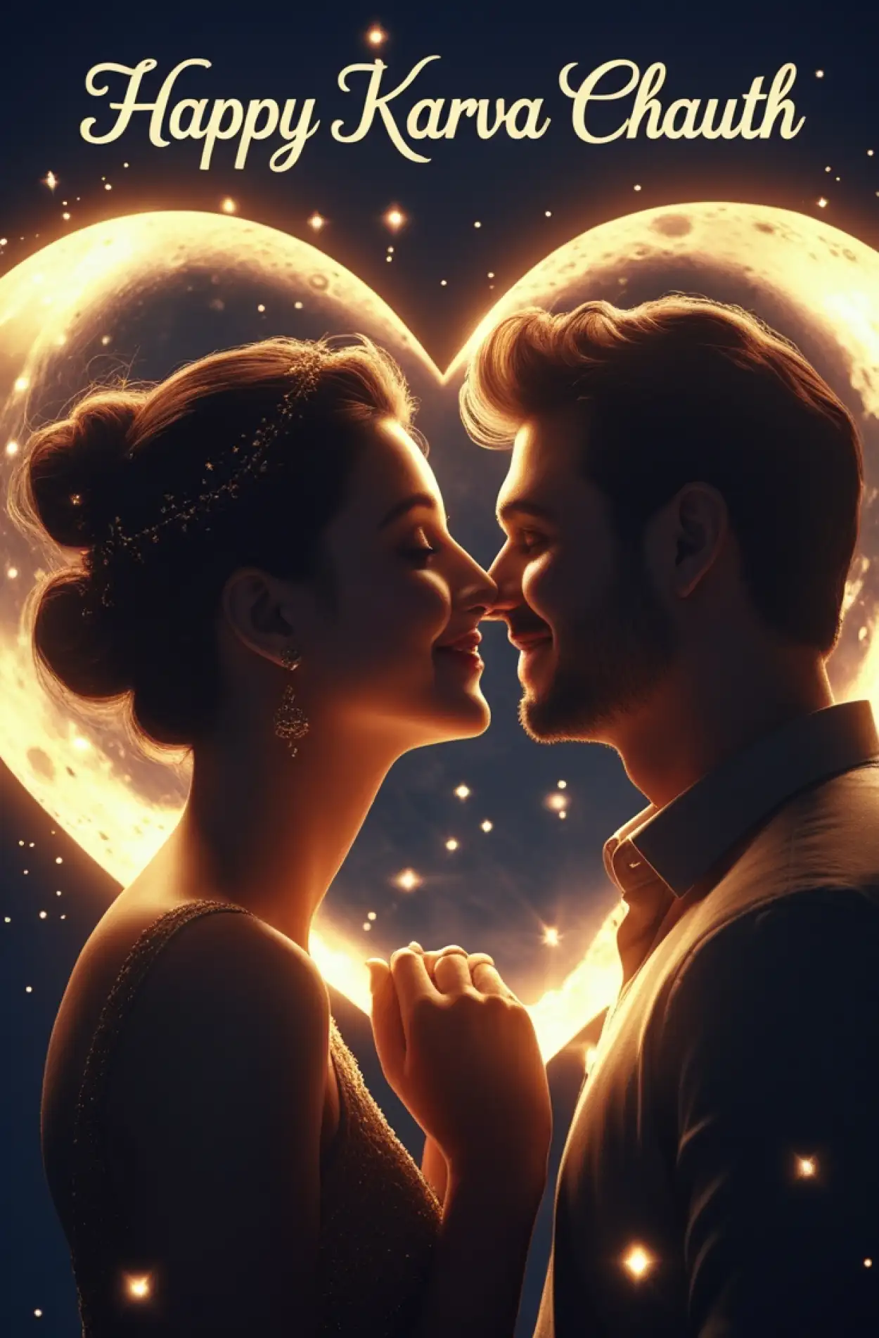 Free Download Heart Touching Karva Chauth Wish Image For Status - High Quality Happy Karva Chauth Background