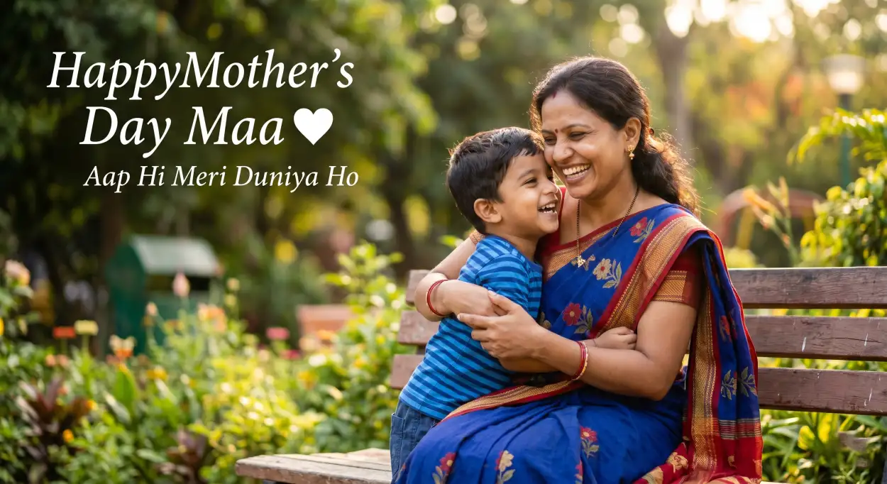 Free Download Heart Touching Mothers Day Wishes In Hindi 2026 - High Quality Happy Mothers Day 2026 Image