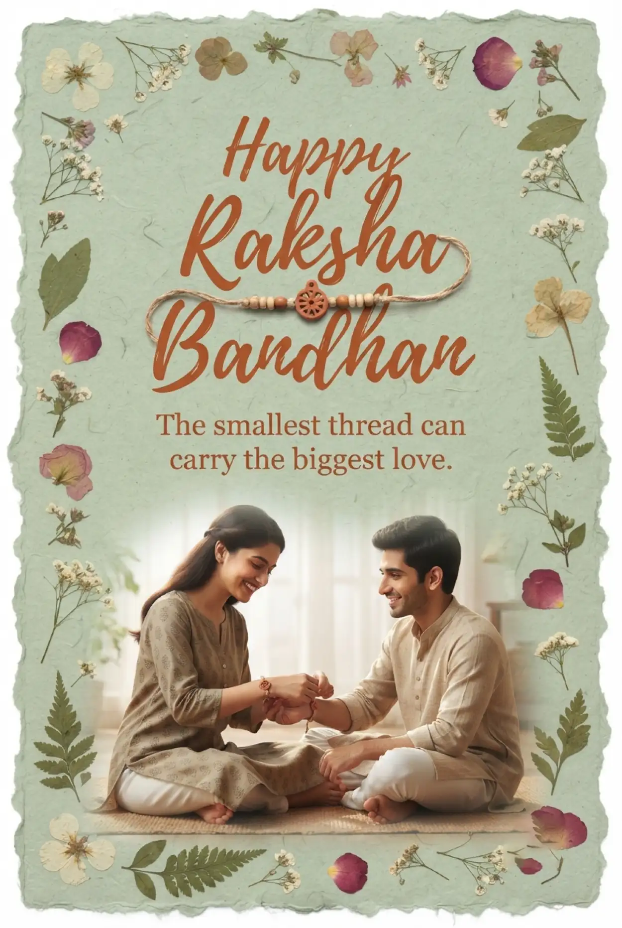 Free Download Heart Touching Raksha Bandhan Greetings For Brother - High Quality Happy Raksha Bandhan Greetings Image