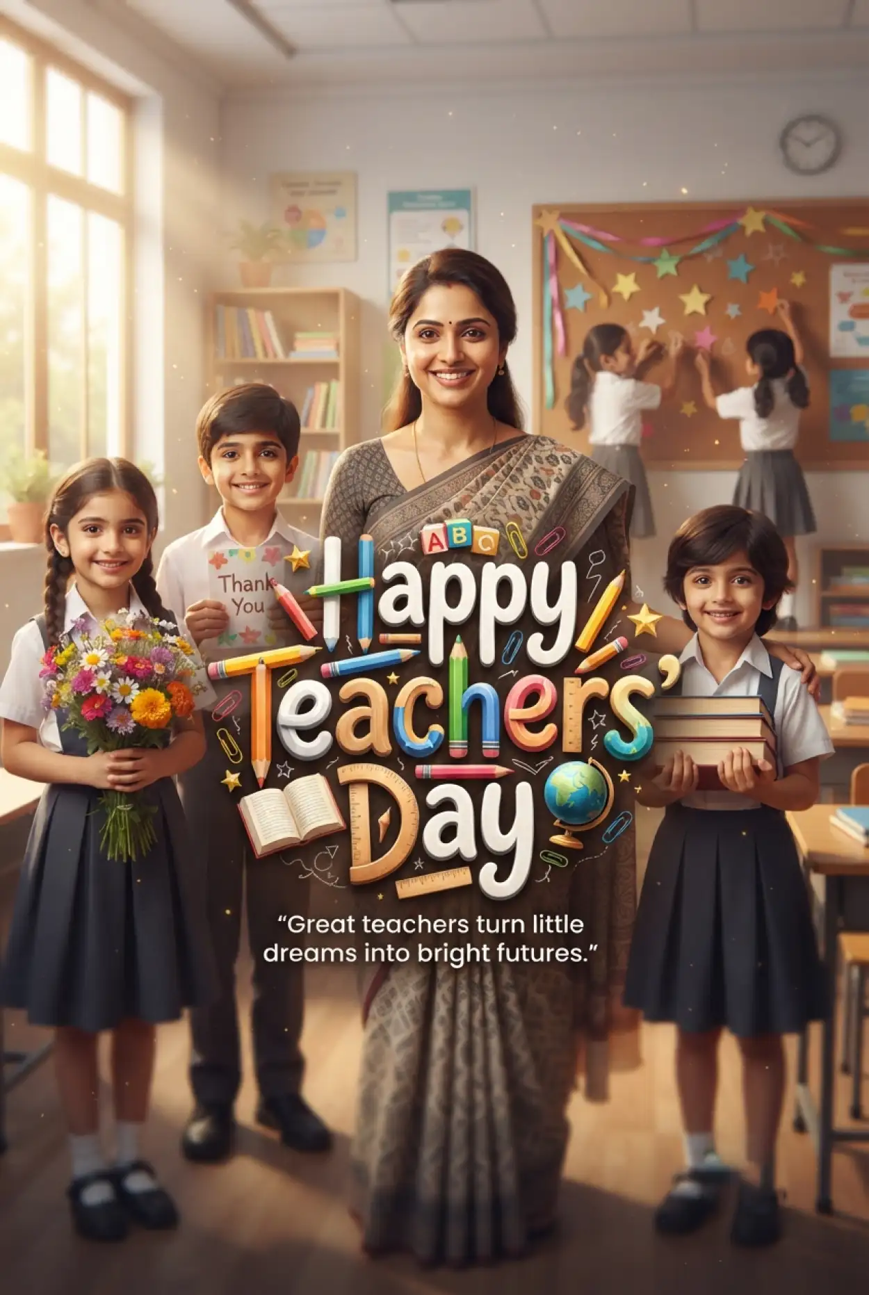Free Download Heart Touching Teachers Day Cards For Whatsapp And Instagram - High Quality Teachers Day Cards Image