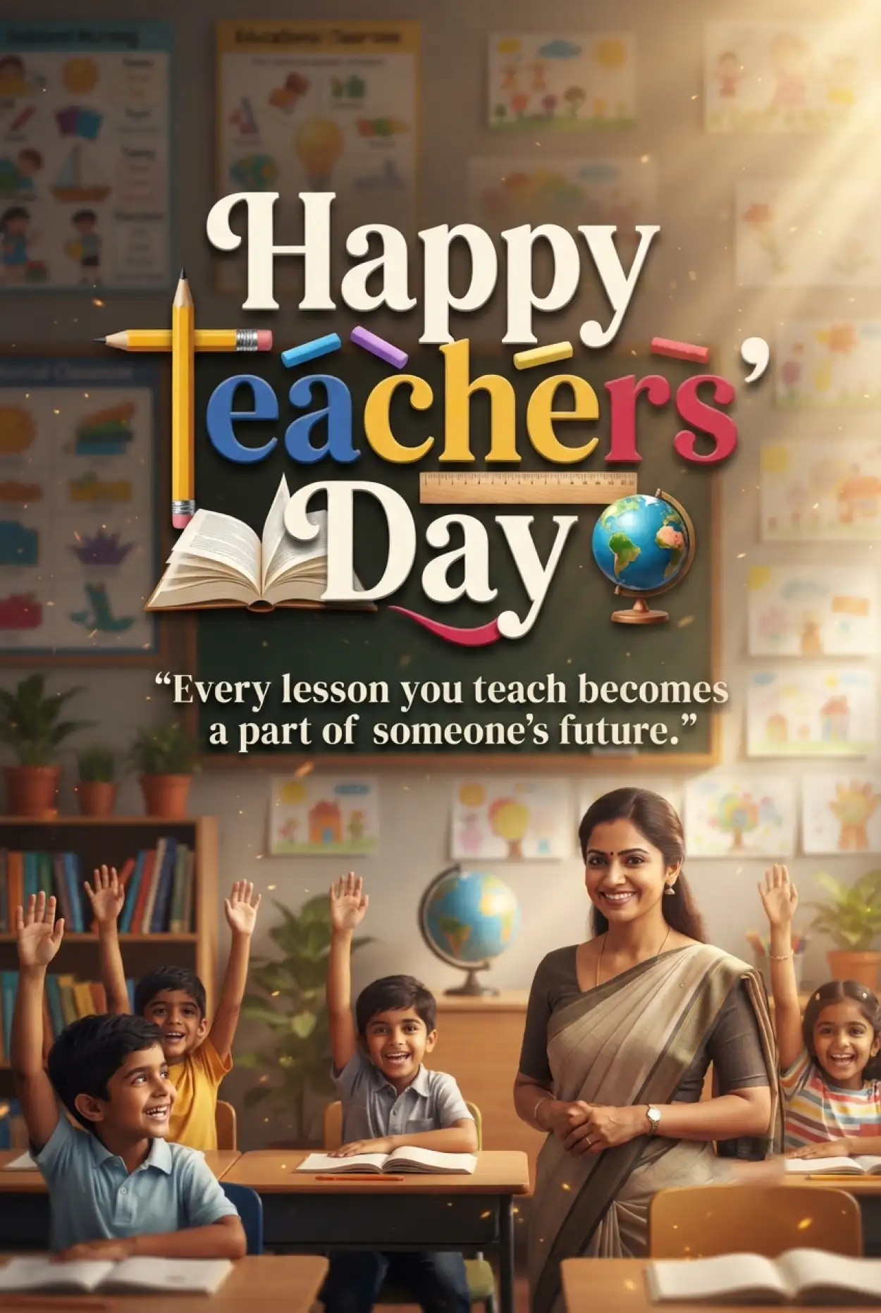 Free Download Heart Touching Teachers Day India 2026 Wishes - High Quality Teachers Day India 2026 Image