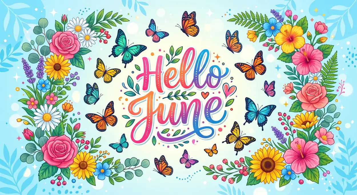 Free Download Hello June Fresh And Positive Start - High Quality Hello June Image