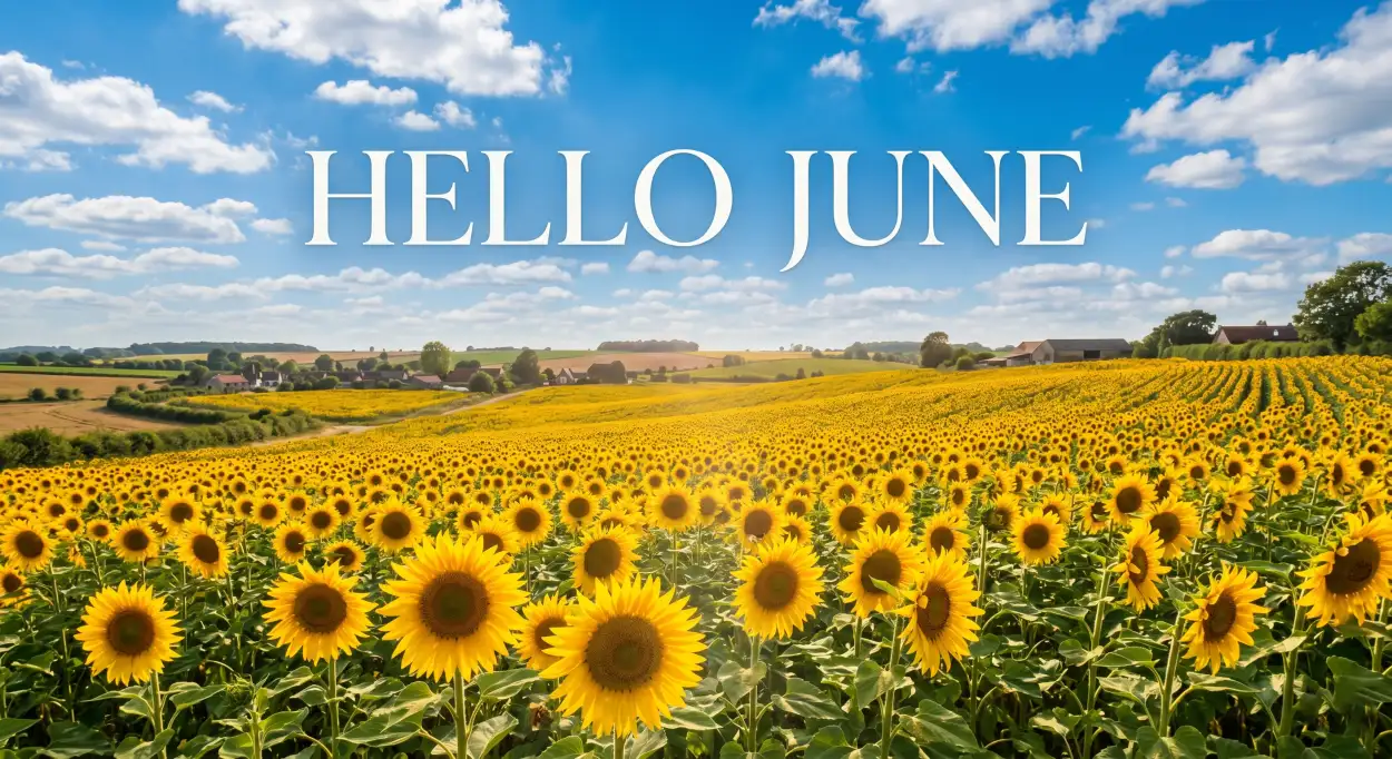 Free Download Hello June Happy Month Greeting Images - High Quality Hello June Image