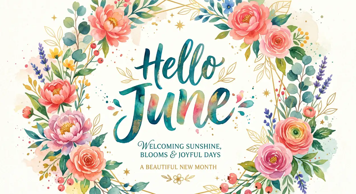 Free Download Hello June Sunshine Quote Wallpaper - High Quality Hello June Image