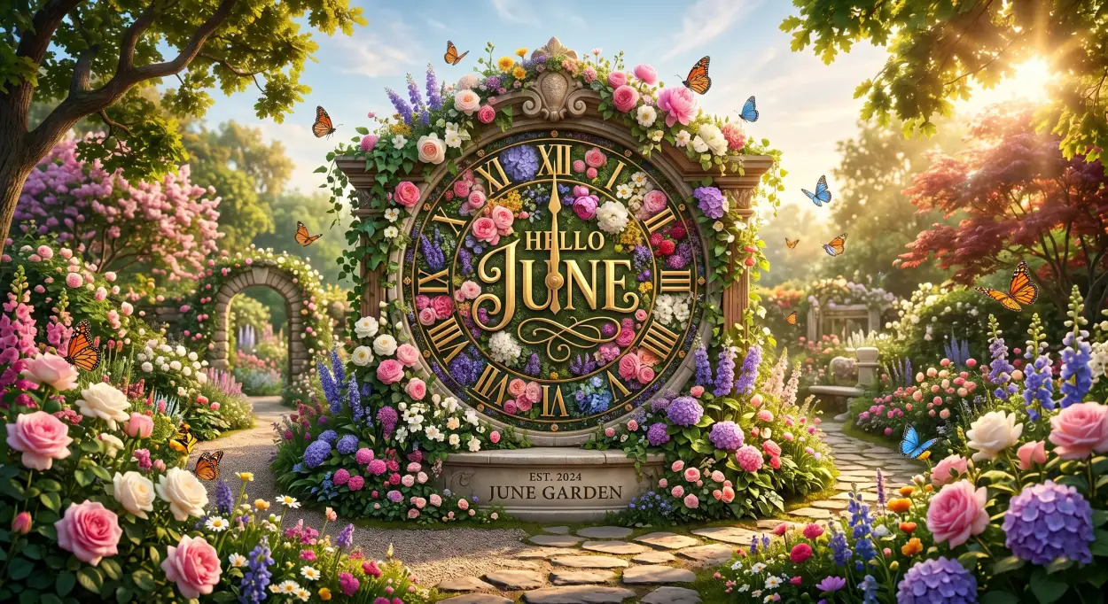 Free Download Hello June Welcome June Celebration Post - High Quality Hello June Image