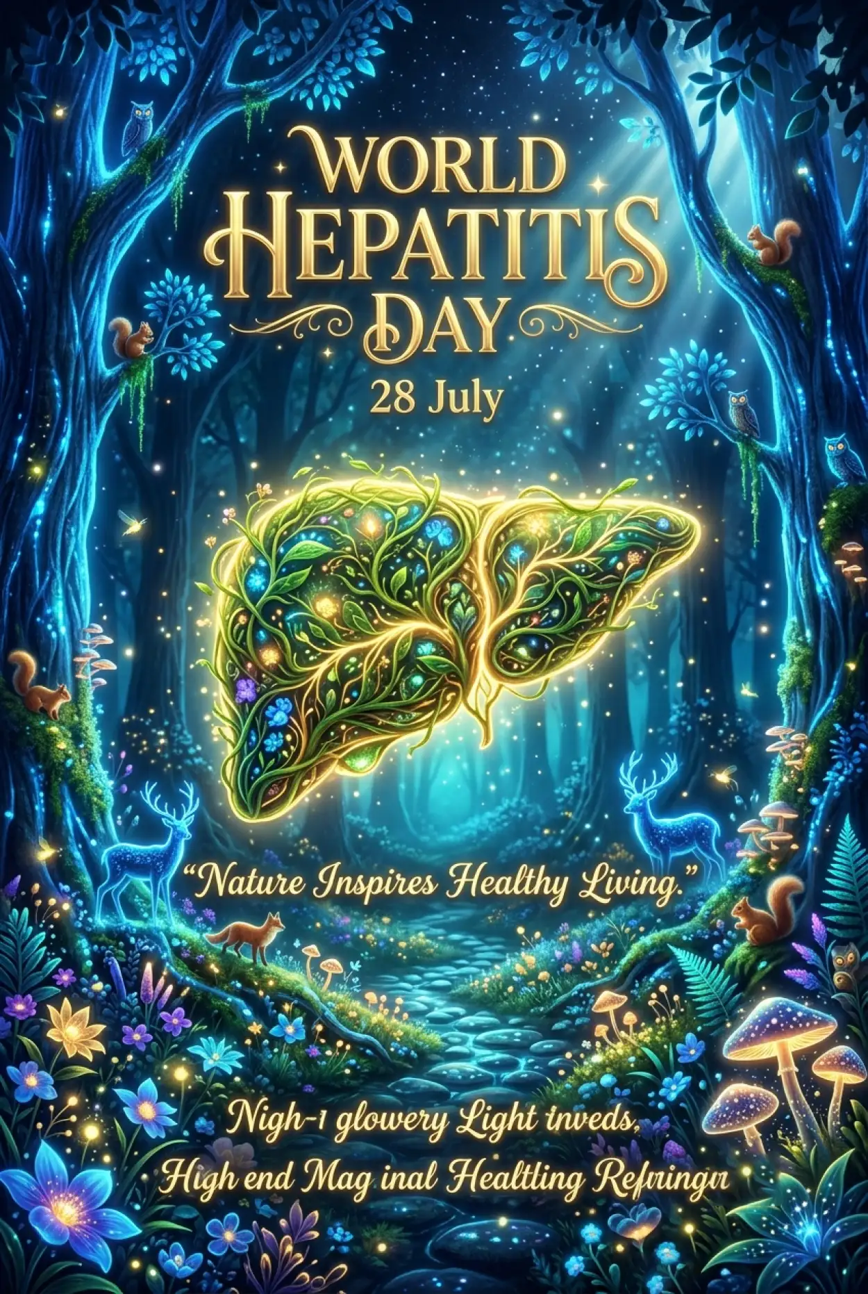 Free Download Hepatitis Awareness Digital Art - High Quality World Hepatitis Day 2026 Image