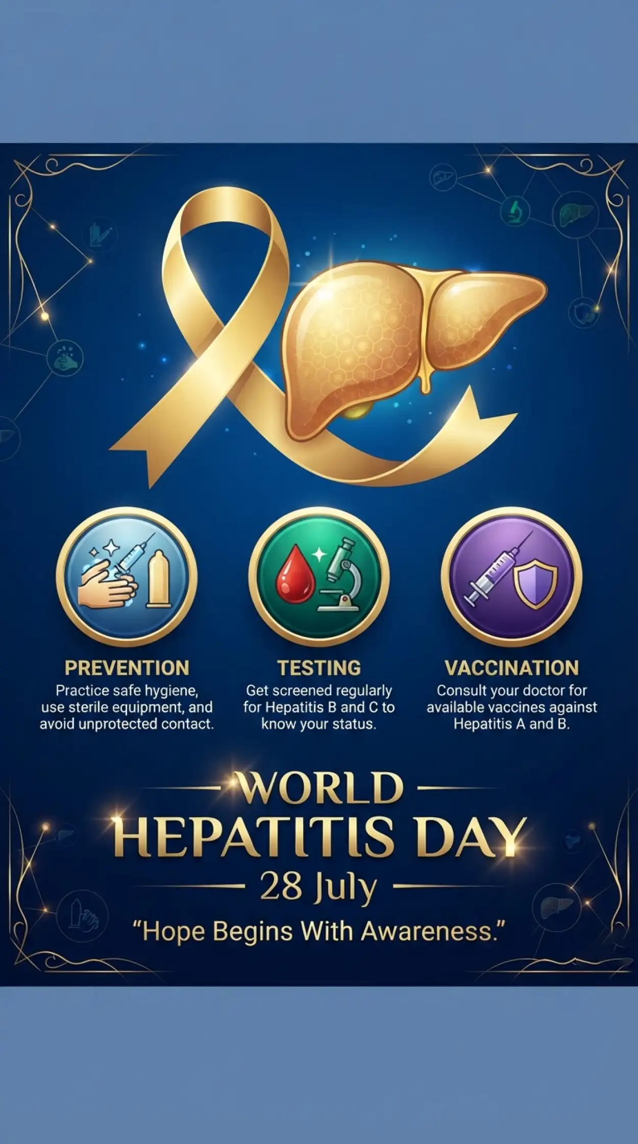 Free Download Hepatitis Awareness For Clinics - High Quality World Hepatitis Day 2026 Image