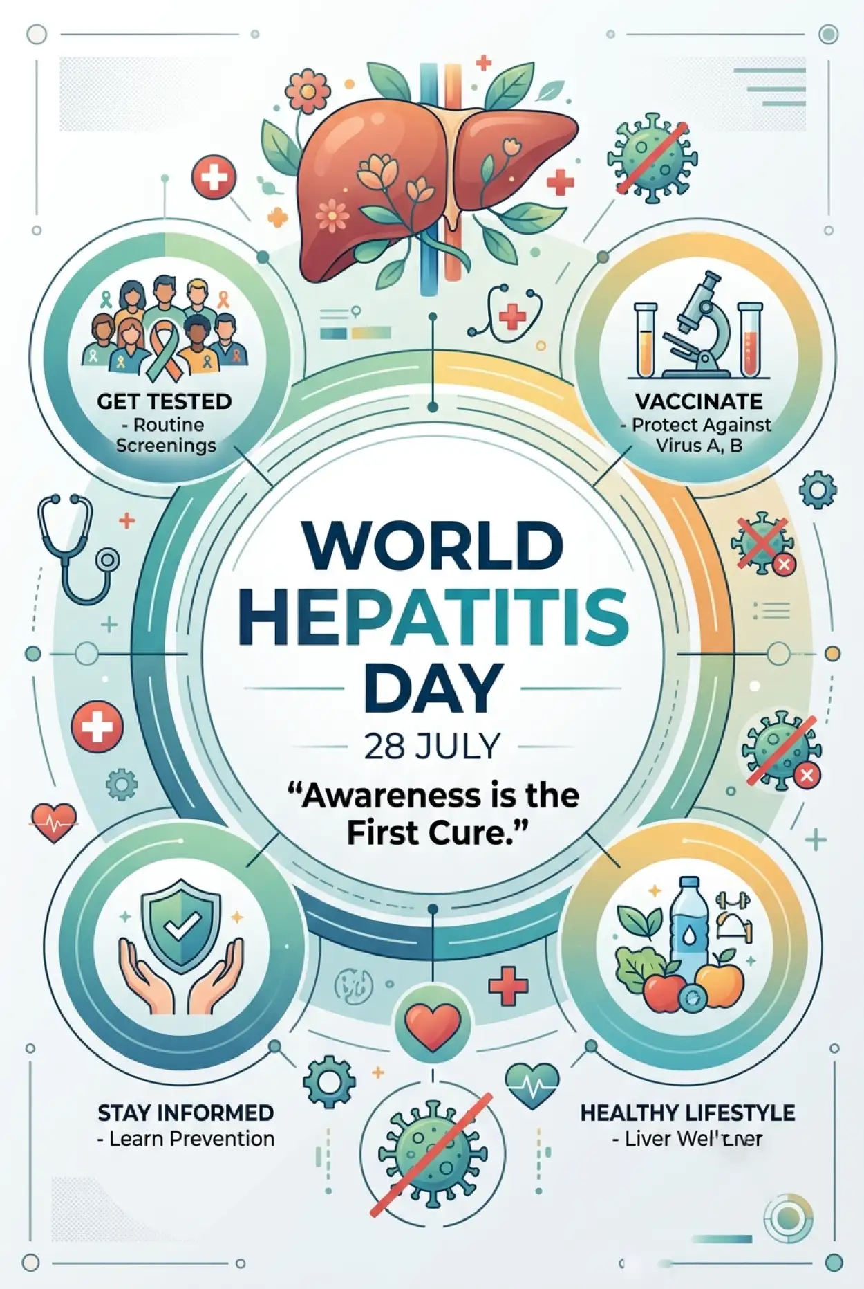 Free Download Hepatitis C Awareness Social Media Post - High Quality World Hepatitis Day 2026 Image
