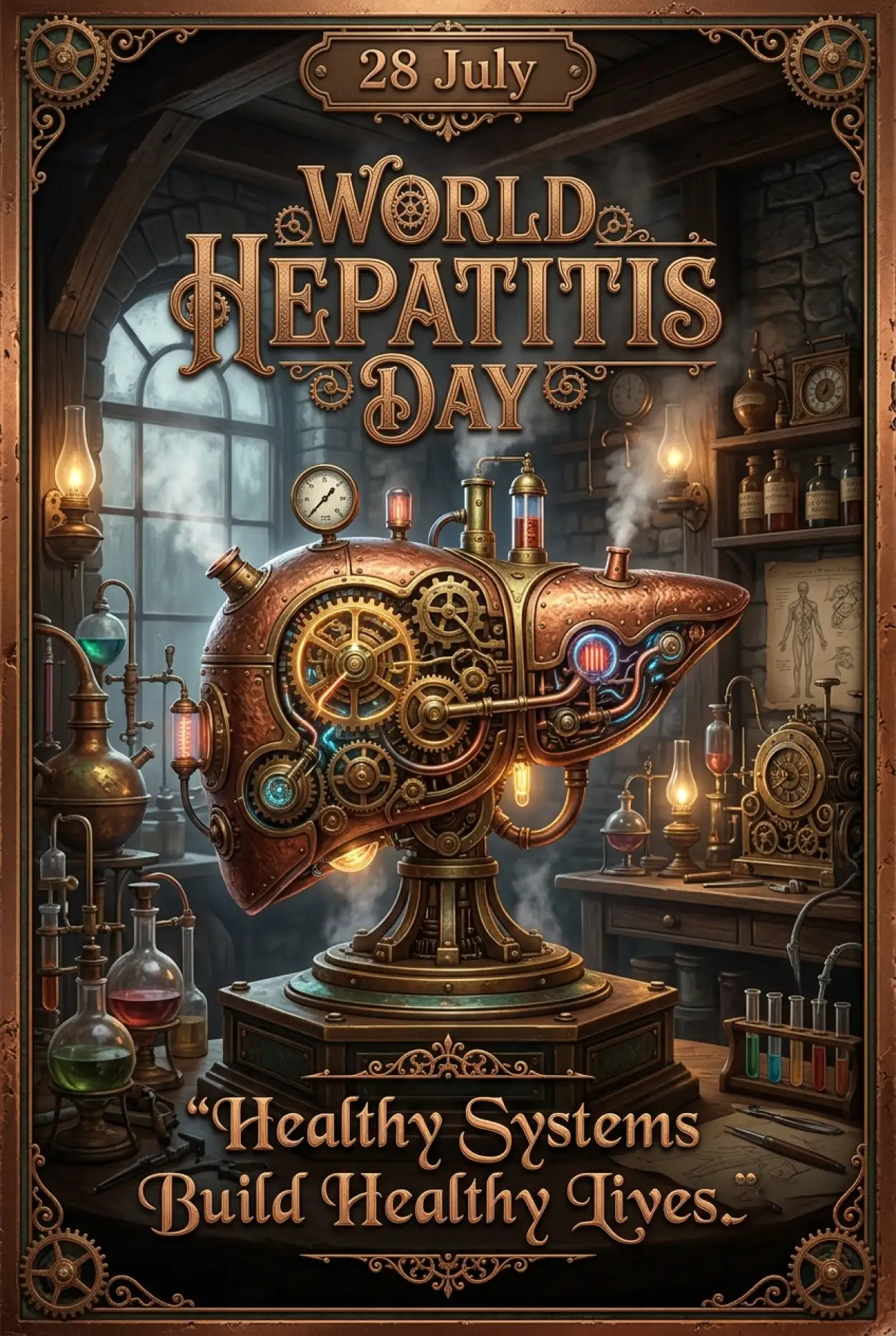 Free Download Hepatitis Day Educational Poster - High Quality World Hepatitis Day 2026 Image