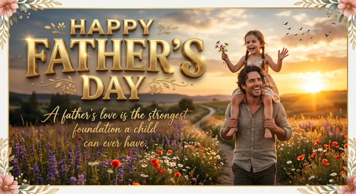 Free Download High Quality Happy Fathers Day Greeting Card For Social Media Stories - High Quality Happy Fathers Day Greeting Card Image
