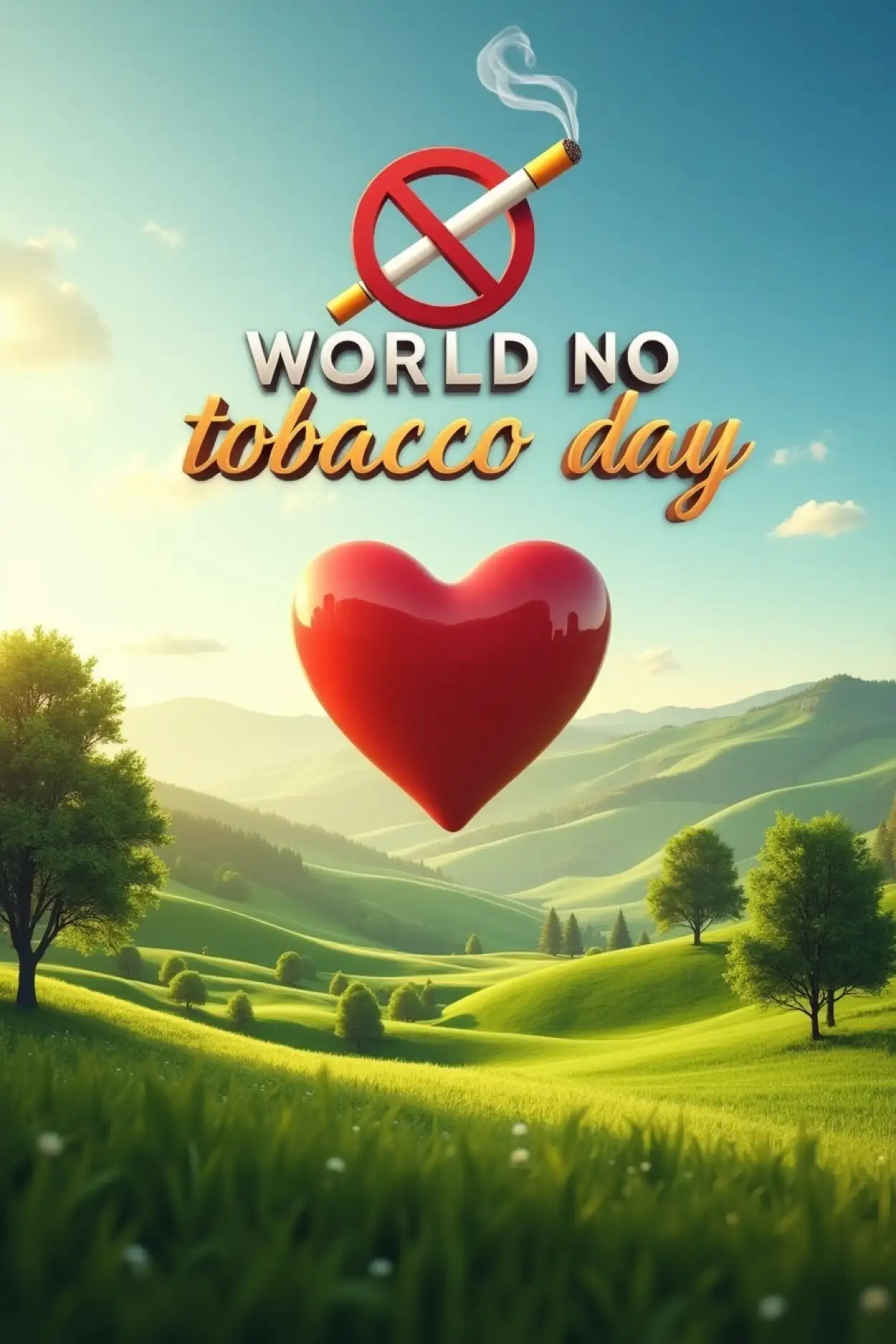 Free Download Hindi Language No Smoking Poster Download - High Quality World No Tobacco Day Background
