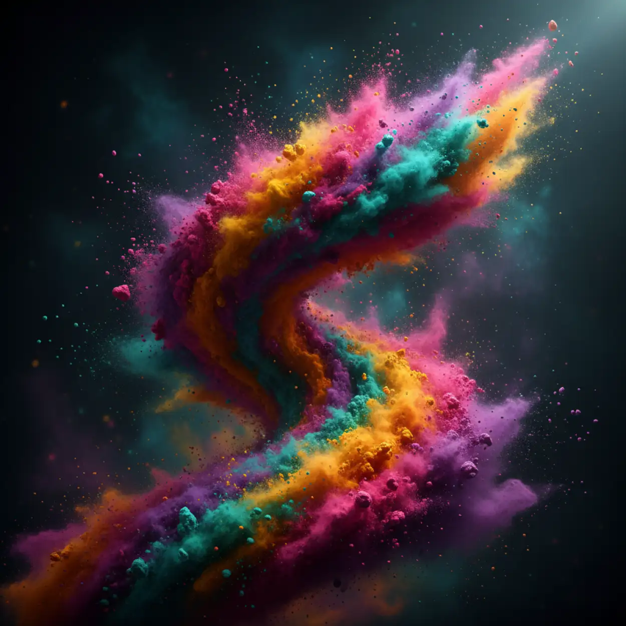 Free Download Holi Background With Color Splashes - High Quality Holi Background Background Image