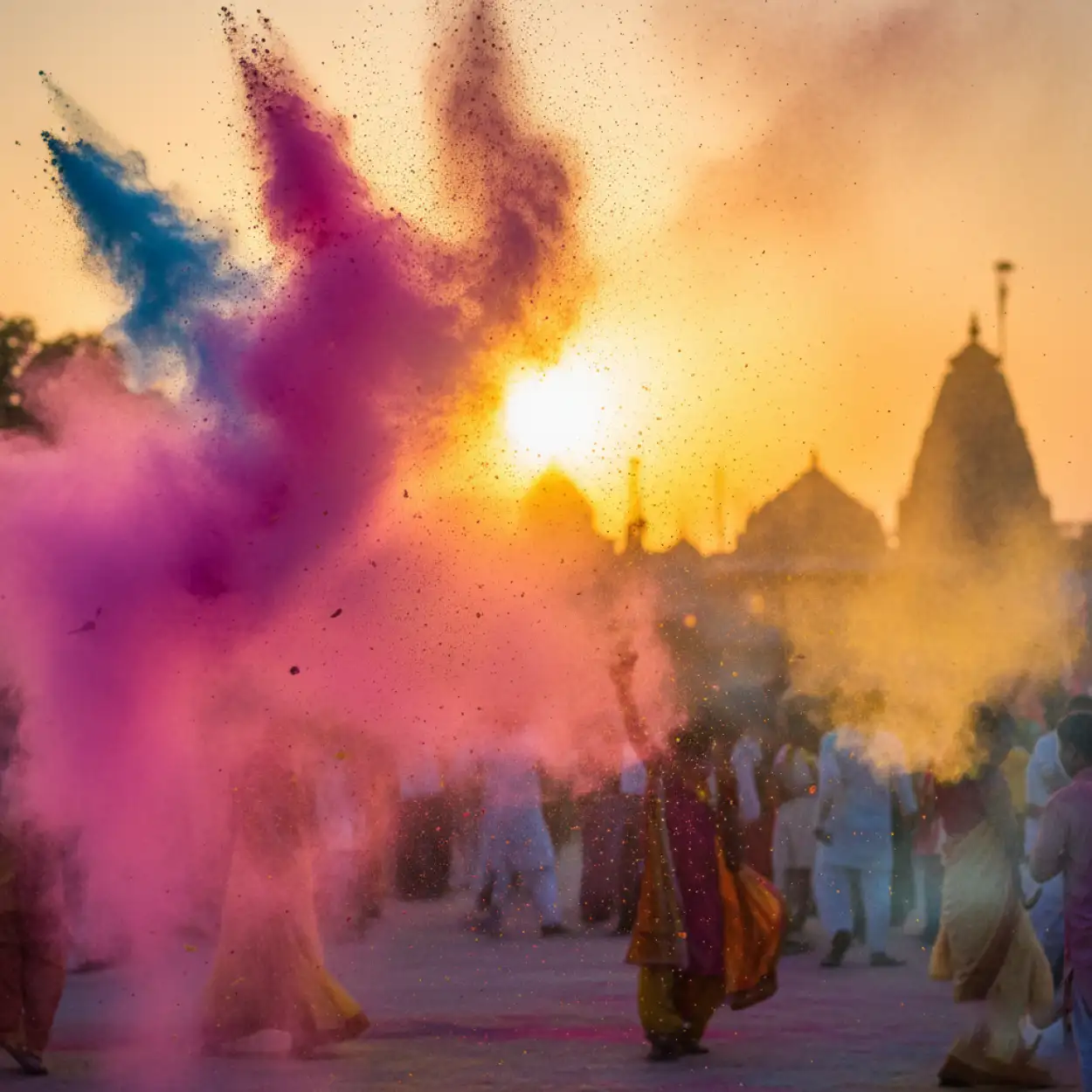 Free Download Holi Background With Cultural Patterns - High Quality Holi Background Background Image