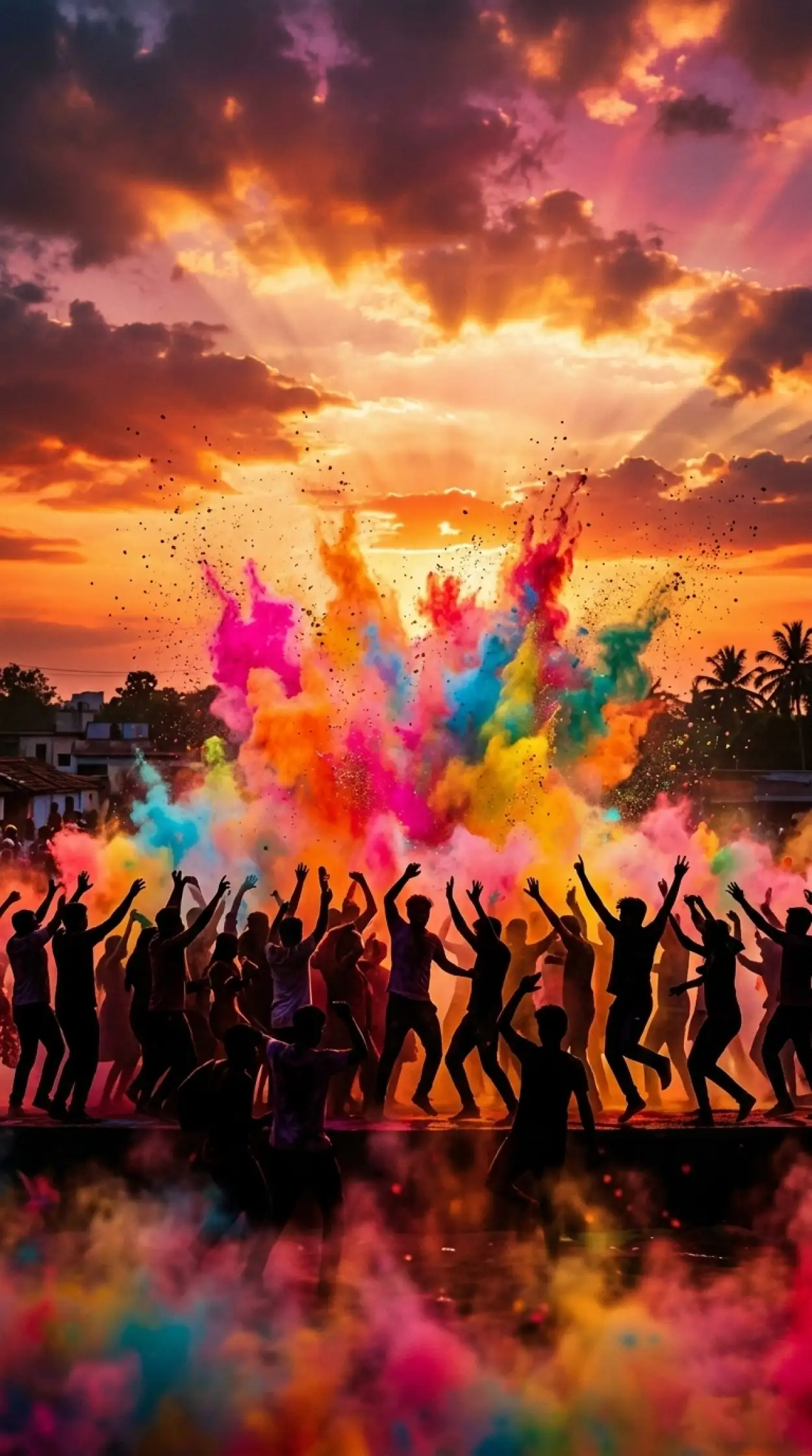 holi event poster background free