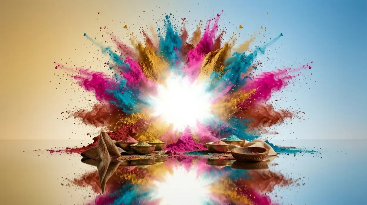 holi poster background editable template