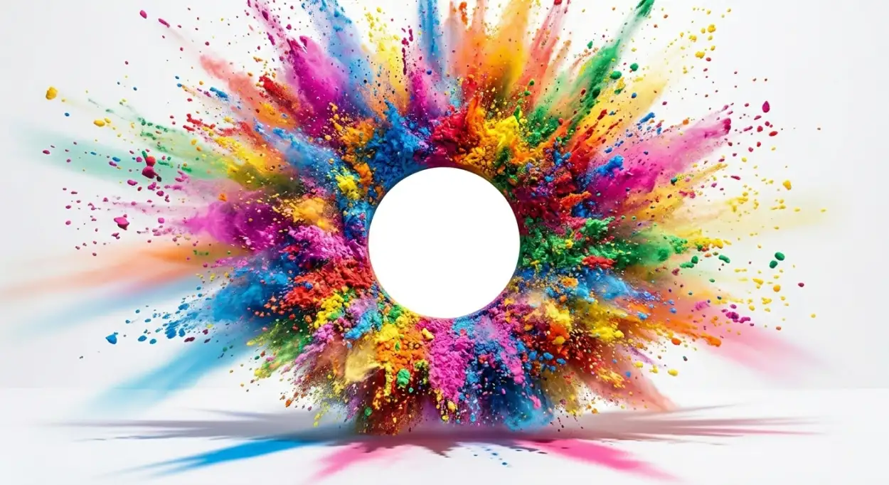 holi poster background elegant design