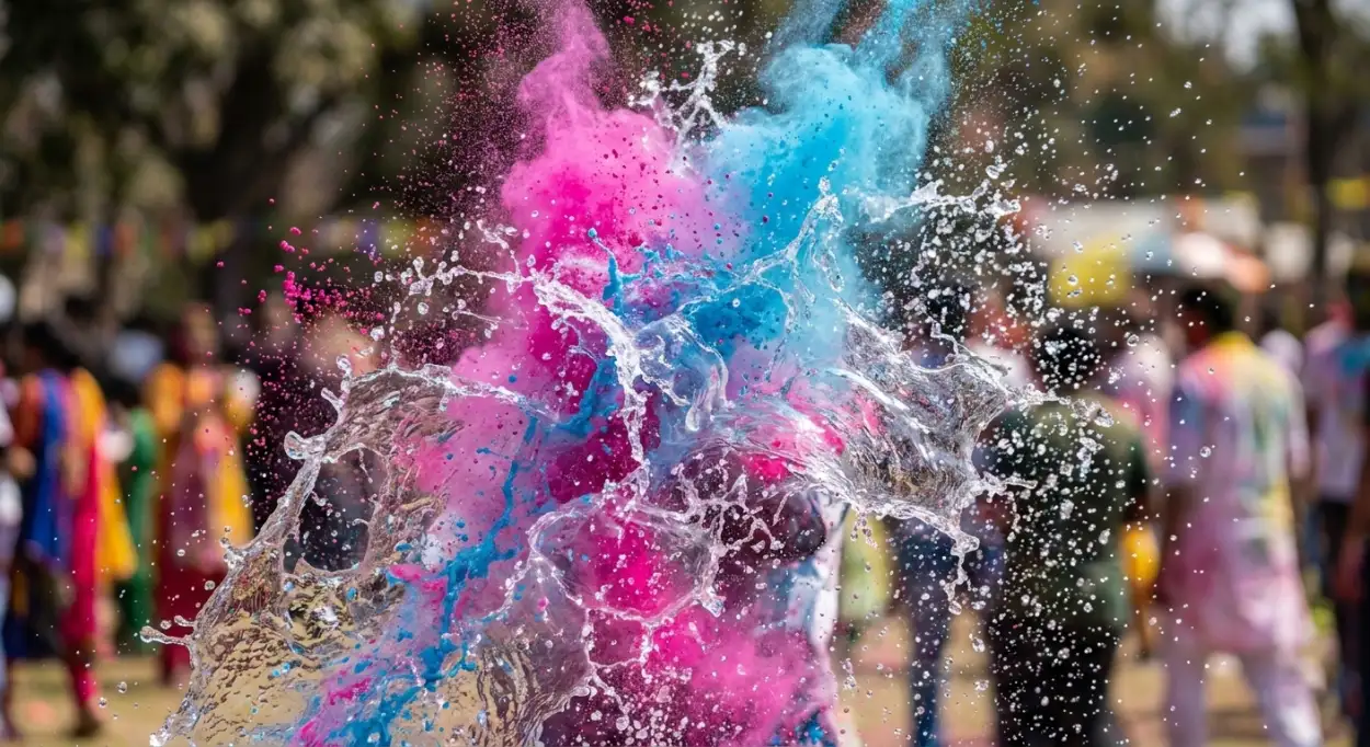 holi poster background free stock image