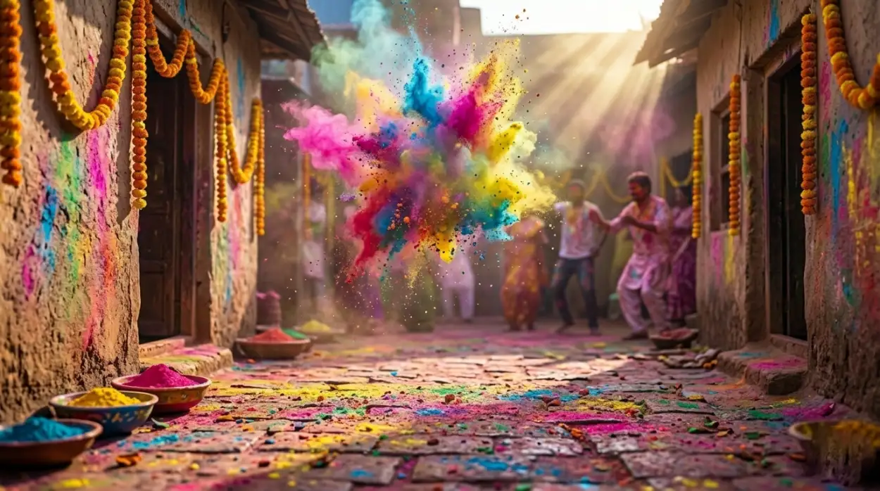holi poster background hd free download
