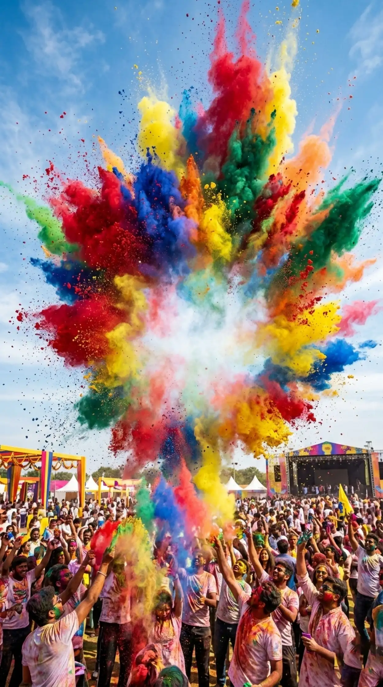 holi poster background indian festival theme