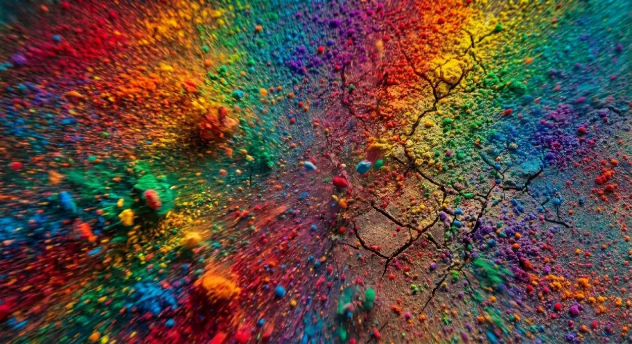holi poster background ultra realistic colors