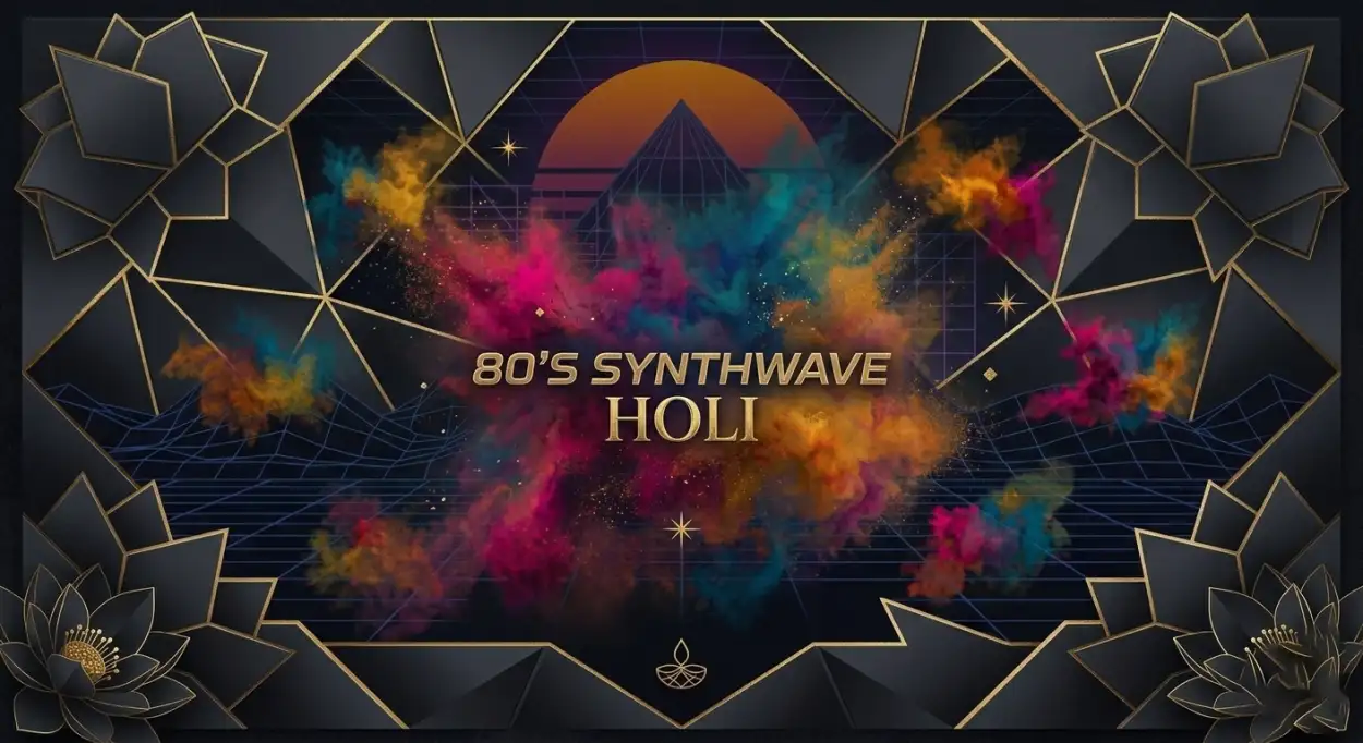 holi poster background with festival banner